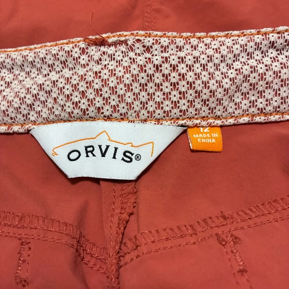 Orvis Guide Shorts Women’s 12 Salmon UPF-50 Outdoor Fishing High-Rise - Picture 7 of 9